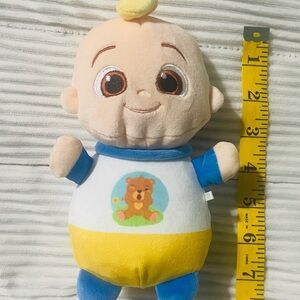 Cocomelon Cuddly Baby Plush Toy with Blue and Yellow Outfit